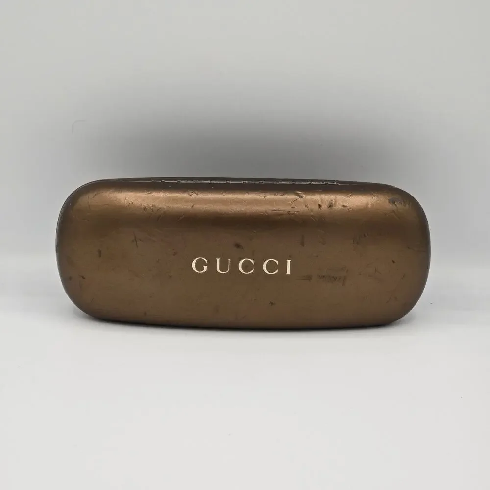 Vintage Gucci Glasses Case W/ Velvet Interior (No Glasses Included) Used